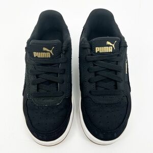 Puma Kids Sneakers – Black & Gold Size 13C